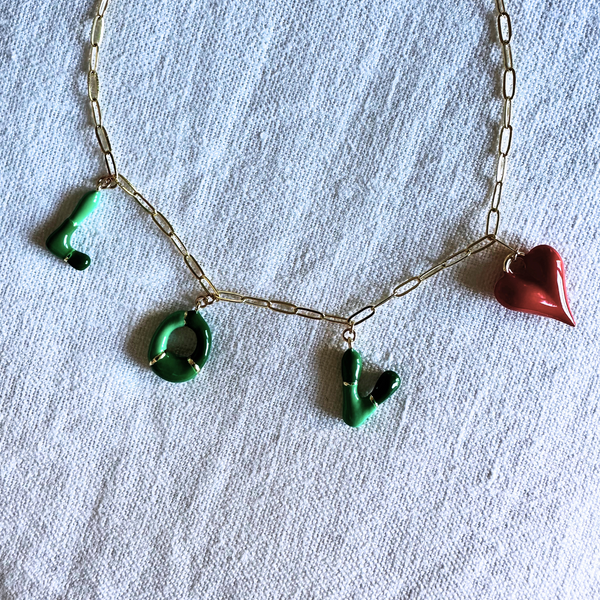 The ROUGE INITAL GOLD NECKLACE | LIMITED STOCK!