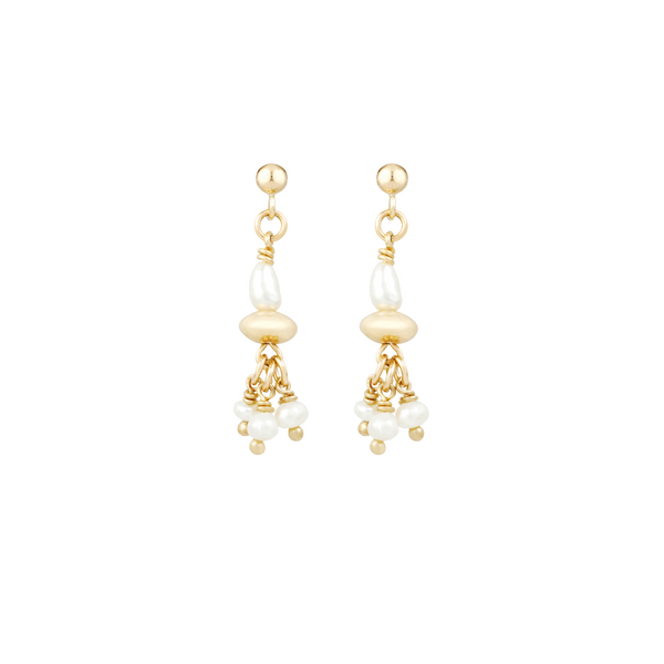 The Bella Freshwater Gold earrings