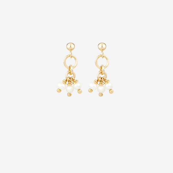 The Bubba Freshwater Gold Earrings