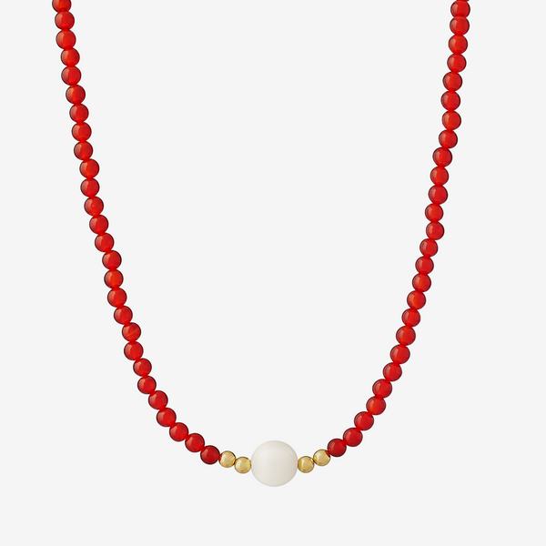 The Red courage gold necklace