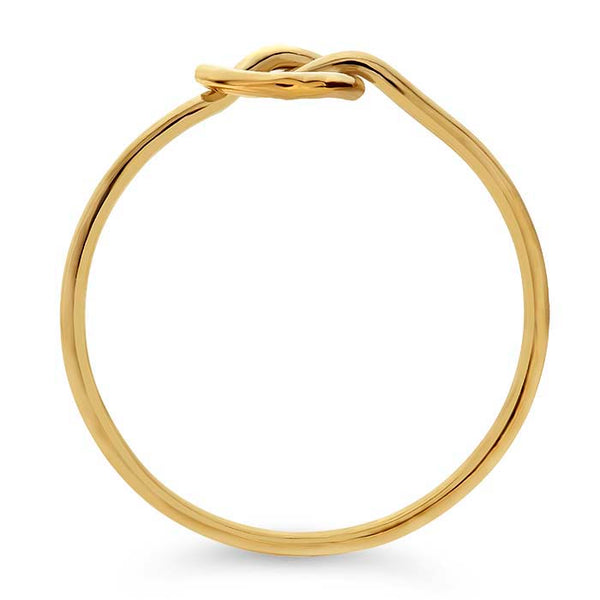 The Henry Gold knotted heart ring