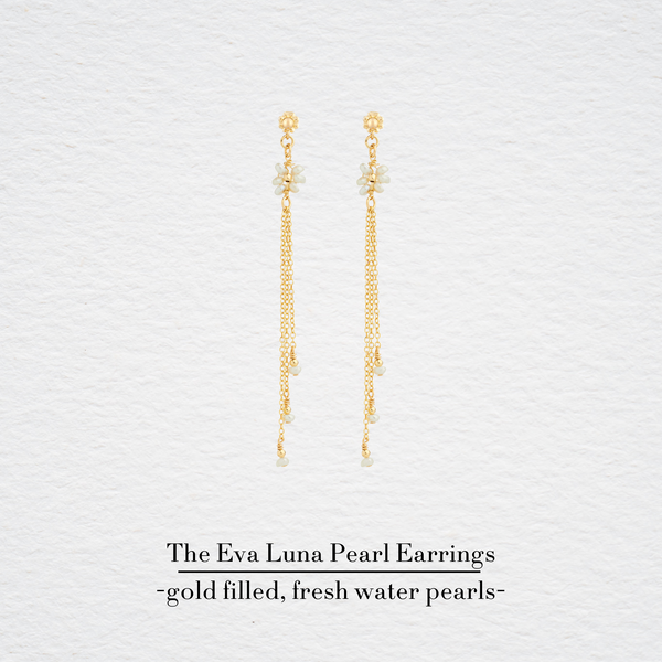 THE EVA LUNA freshwater pearls EARRINGS