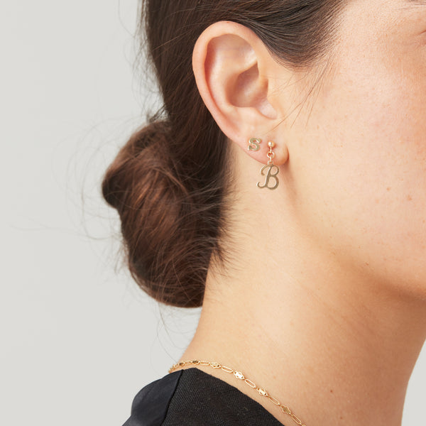The Calligraphy Single Earring, 14K Gold-Filled Earrings, Elvis et Moi