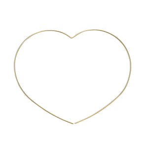 The My Heart Earring - 14k gold-filled, thread-through hoop earring in a heart shape by Elvis et moi.