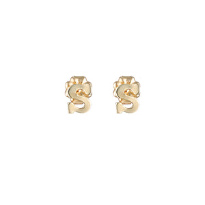 The Mini Stud Letter Earring, 14K Gold-Filled Earrings, Elvis et Moi