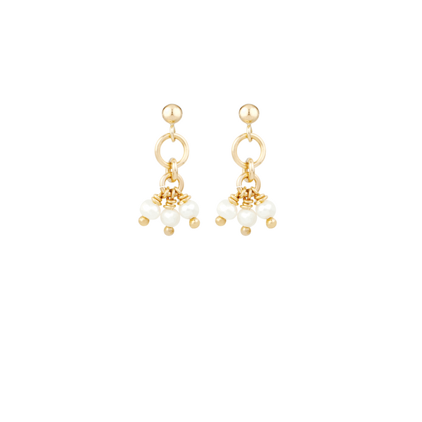 The Bubba Freshwater Gold Earrings