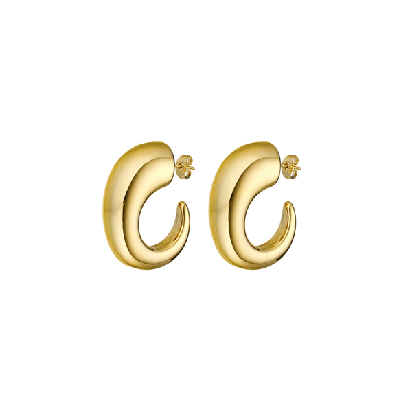 The Jess HOOPS GOLD EARRINGS