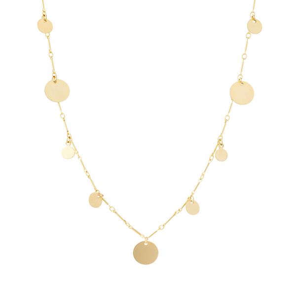 THE GEORGIA Gold disk CHOKER