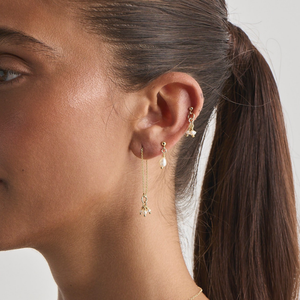 The Bubba Freshwater Gold Earrings