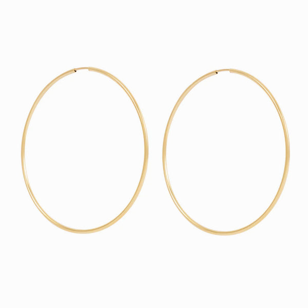 THE SOLANGE HOOPS GOLD EARRINGS