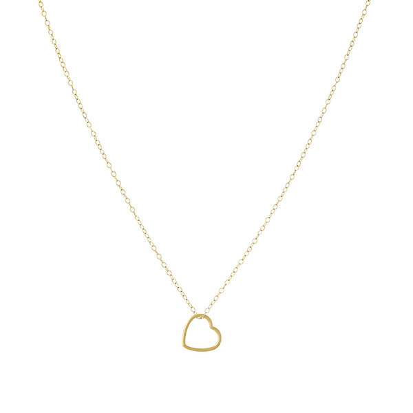 The TINY COEUR GOLD NECKLACE