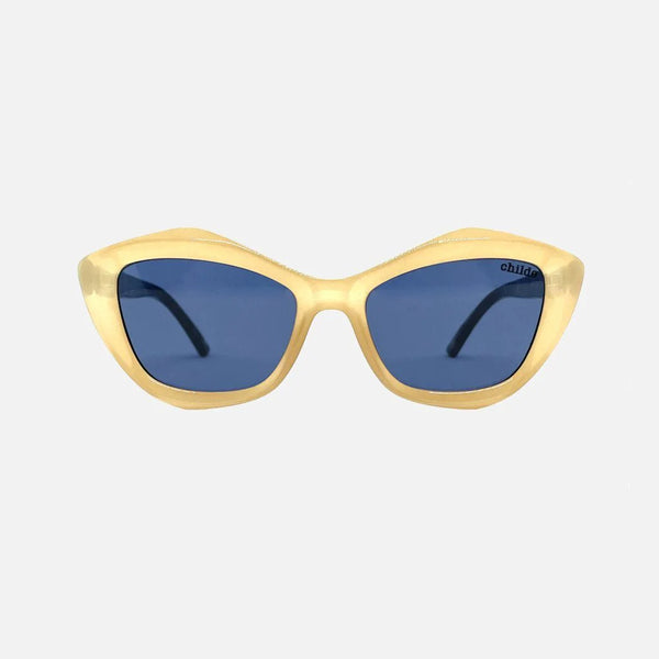 Childe Sunglasses | INFINITE Gloss Ivory Tort | Blue Bio Lens