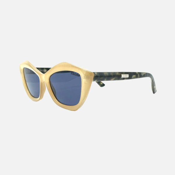 Childe Sunglasses | INFINITE Gloss Ivory Tort | Blue Bio Lens