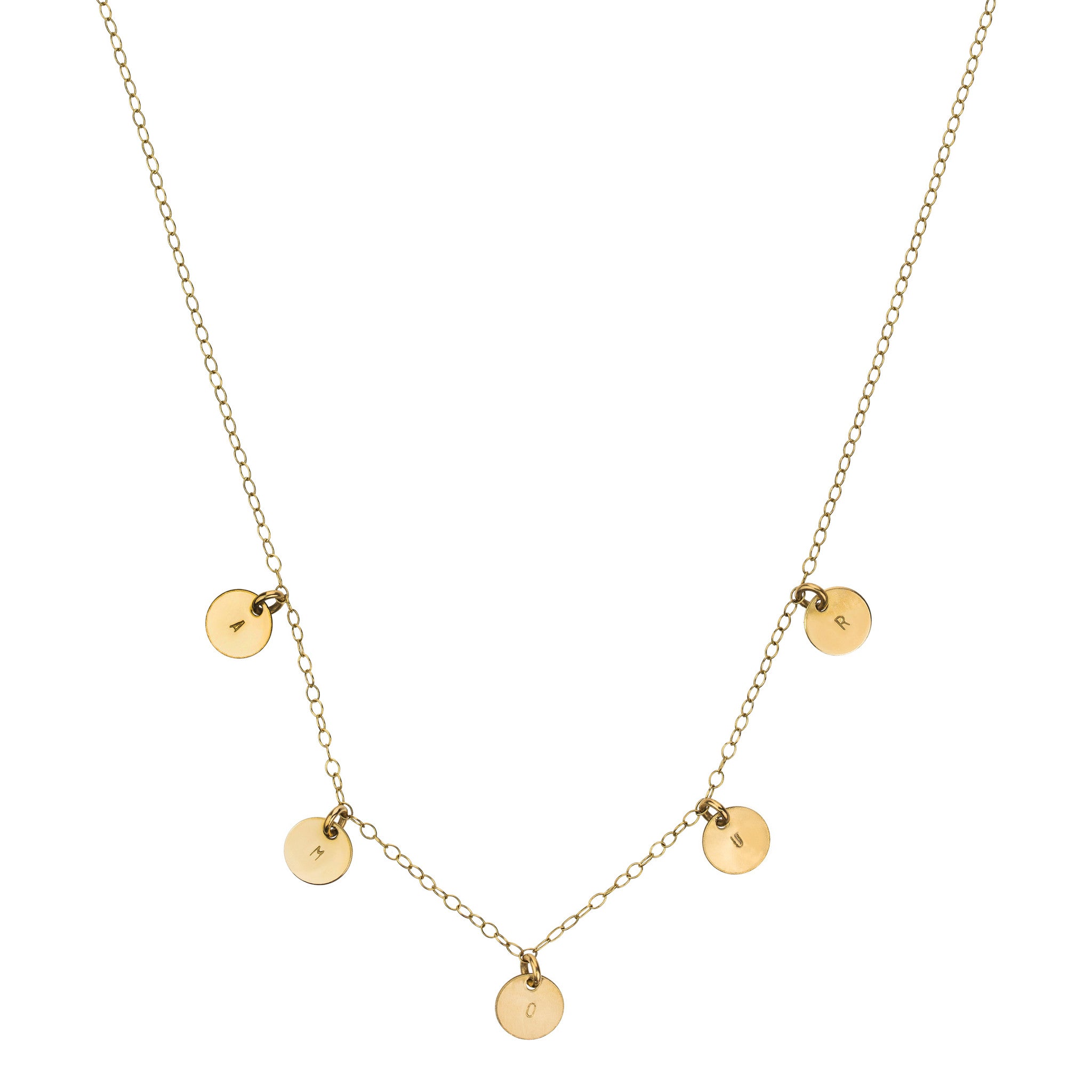 The Elvis Gold disk necklace