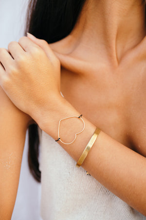 Model wearing the Trust Bracelet by Elvis et moi