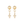 Load image into Gallery viewer, The Mini Stud Cross Earrings, 14K Gold-Filled Earrings, Elvis et Moi
