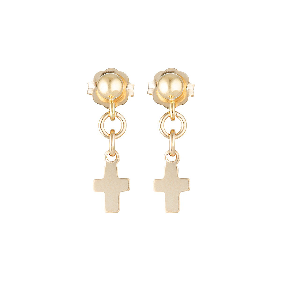 Mini cross 2025 stud earrings
