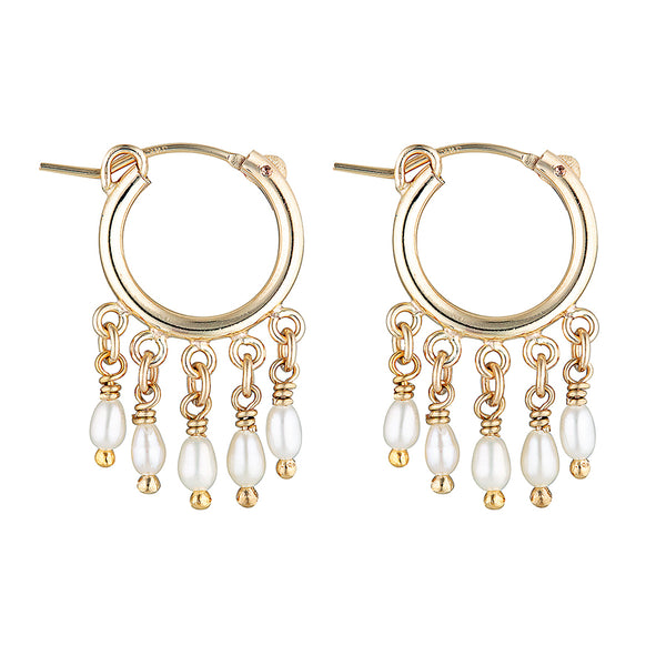 The Zeus Pearl Earrings, 14K Gold-Filled Earrings, Elvis et Moi